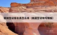 美国签证报名表怎么填（美国签证填写模板）