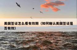 美国签证怎么看有效期（如何确认美国签证是否有效）