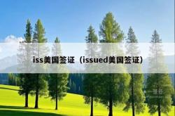 iss美国签证（issued美国签证）