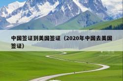 中国签证到美国签证（2020年中国去美国签证）