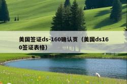 美国签证ds-160确认页（美国ds160签证表格）