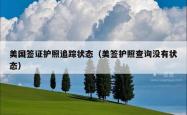 美国签证护照追踪状态（美签护照查询没有状态）