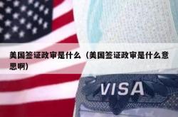 美国签证政审是什么（美国签证政审是什么意思啊）