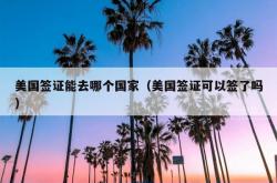 美国签证能去哪个国家（美国签证可以签了吗）