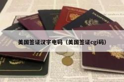 美国签证汉字电码（美国签证cgi码）