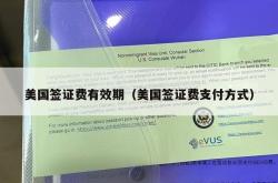 美国签证费有效期（美国签证费支付方式）