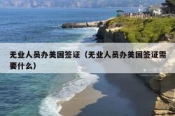 无业人员办美国签证（无业人员办美国签证需要什么）