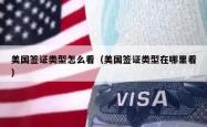 美国签证类型怎么看（美国签证类型在哪里看）