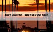 美国签证i20没收（美国签证没通过怎么办）