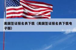 美国签证报名表下载（美国签证报名表下载电子版）