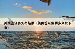 美国签证多久出结果（美国签证需要多久批下来）