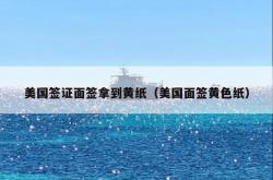 美国签证面签拿到黄纸（美国面签黄色纸）
