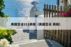 美国签证211表格（美国签证 表格）
