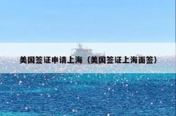 美国签证申请上海（美国签证上海面签）