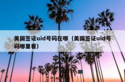 美国签证uid号码在哪（美国签证uid号码哪里看）