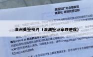 澳洲美签预约（澳洲签证审理进度）