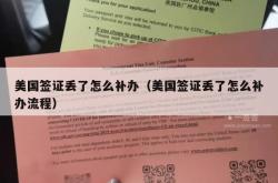 美国签证丢了怎么补办（美国签证丢了怎么补办流程）