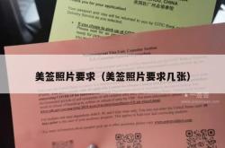美签照片要求（美签照片要求几张）