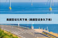 美国签证几天下来（美国签证多久下来）