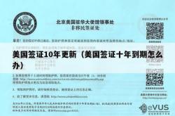 美国签证10年更新（美国签证十年到期怎么办）