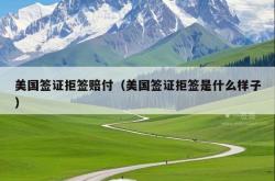 美国签证拒签赔付（美国签证拒签是什么样子）