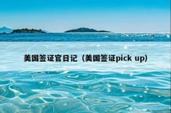 美国签证官日记（美国签证pick up）