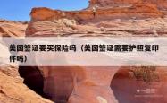 美国签证要买保险吗（美国签证需要护照复印件吗）