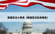 美国签证小黄条（美国签证纸条颜色）