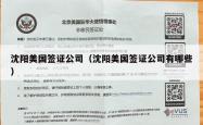 沈阳美国签证公司（沈阳美国签证公司有哪些）
