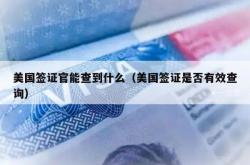 美国签证官能查到什么（美国签证是否有效查询）