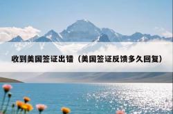 收到美国签证出错（美国签证反馈多久回复）