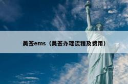 美签ems（美签办理流程及费用）