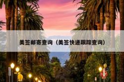 美签邮寄查询（美签快递跟踪查询）