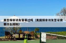 美签探亲访友容易过吗（美国探亲访友签证需要什么材料）