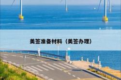 美签准备材料（美签办理）