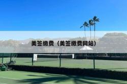 美签缴费（美签缴费网站）