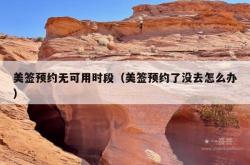 美签预约无可用时段（美签预约了没去怎么办）