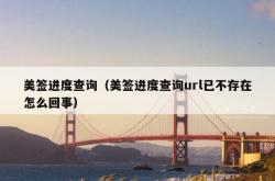 美签进度查询（美签进度查询url已不存在怎么回事）