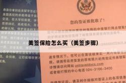 美签保险怎么买（美签步骤）