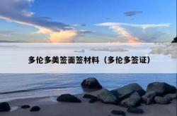 多伦多美签面签材料（多伦多签证）