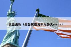 美签更新（美签状态更新后多久issue）