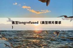 美签longrefused（美签照片要求）