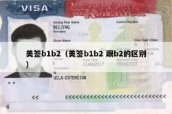 美签b1b2（美签b1b2 跟b2的区别）