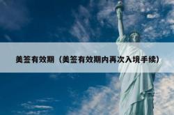 美签有效期（美签有效期内再次入境手续）