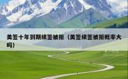 美签十年到期续签被拒（美签续签被拒概率大吗）