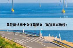 美签面试用中文还是英文（美签面试流程）