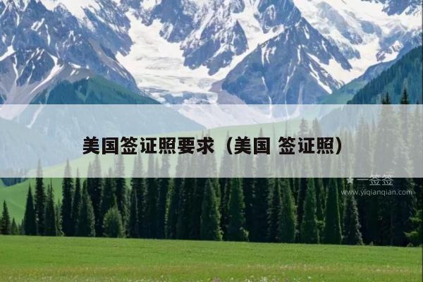 美国签证照要求(美国 签证照)