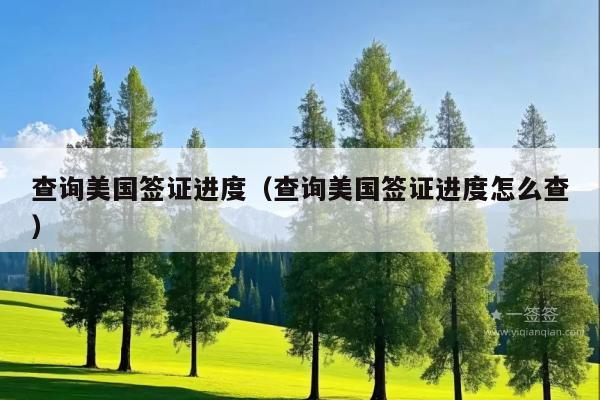 查询美国签证进度(查询美国签证进度怎么查)