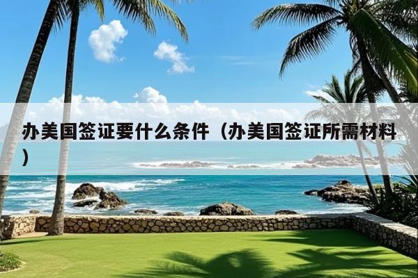 办美国签证要什么条件(办美国签证所需材料)