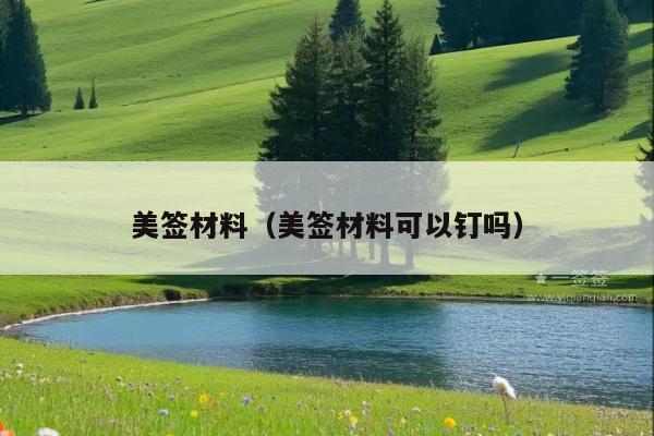 美签材料(美签材料可以钉吗)